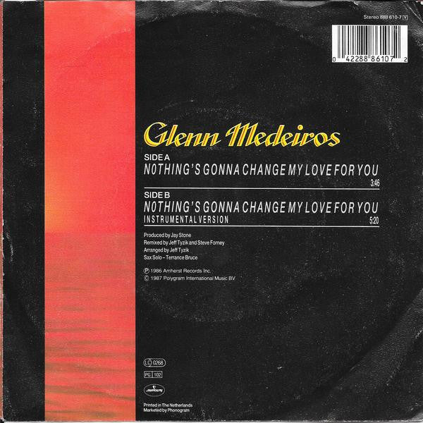 Glenn Medeiros - Nothing's Gonna Change My Love For You 41625 Vinyl Singles Vinyl Goed / Hoes Goed