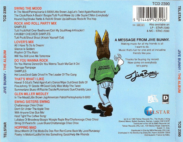 Jive Bunny And The Mastermixers - Jive Bunny - The Album (CD) 70918 Compact Disc Goede Staat