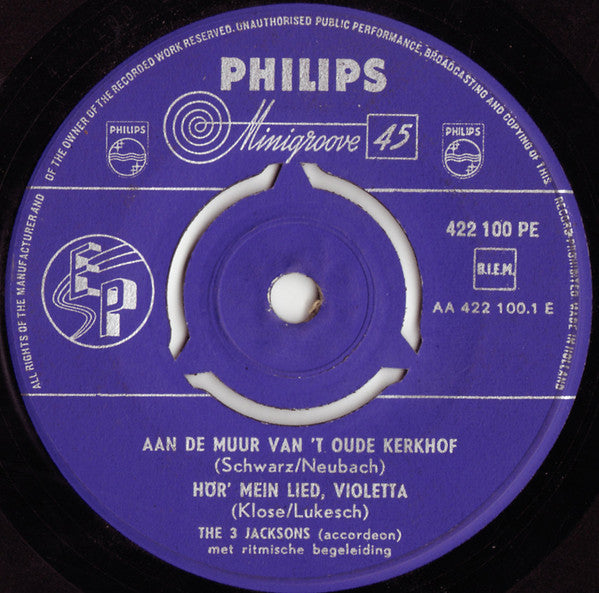 3 Jacksons - Aan Muur Van 'T OuKerkhof 42273 Vinyl Singles Vinyl Goed / Hoes Generic