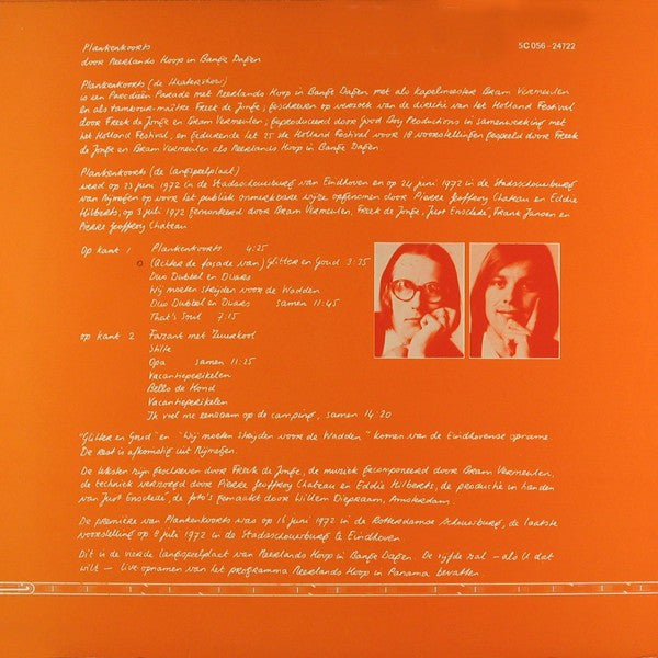 Neerlands Hoop In Bange Dagen - Plankenkoorts (LP) 49326 Vinyl LP Vinyl Goed / Hoes Goed