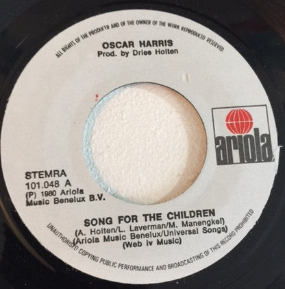 Oscar Harris - Song For The Children 43421 Vinyl Singles Vinyl Goed / Hoes Goed