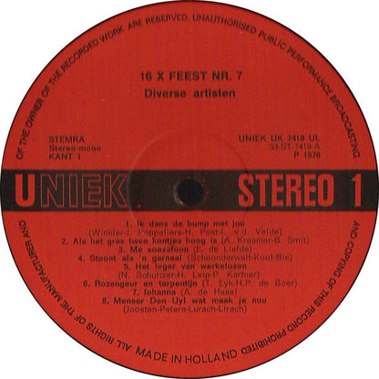Various - 16 X Party 7 (LP) 42481