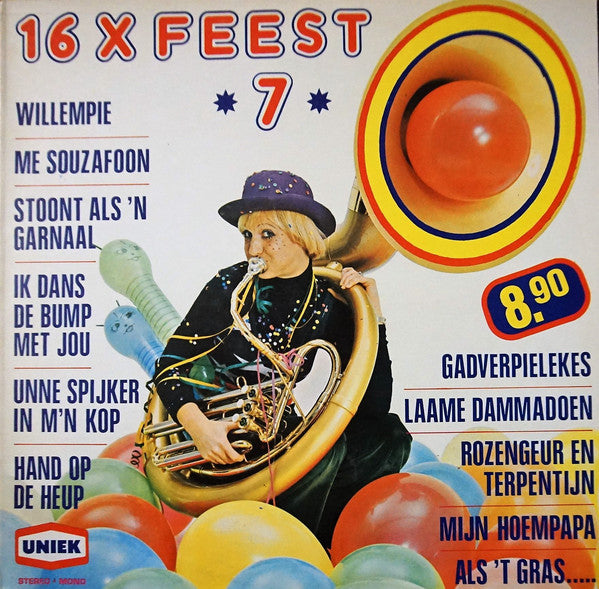 Various  - 16 X Feest 7 (LP) 48094 Vinyl LP JUKEBOXSINGLES.NL   