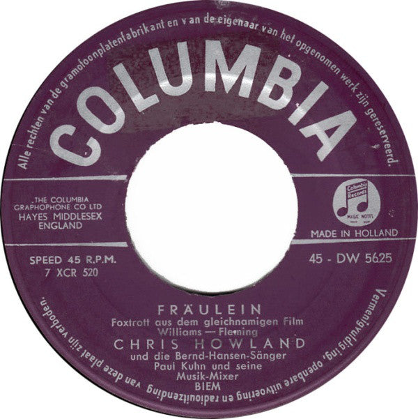 Chris Howland - Mama 42280 Vinyl Singles Vinyl Goed / Hoes Generic