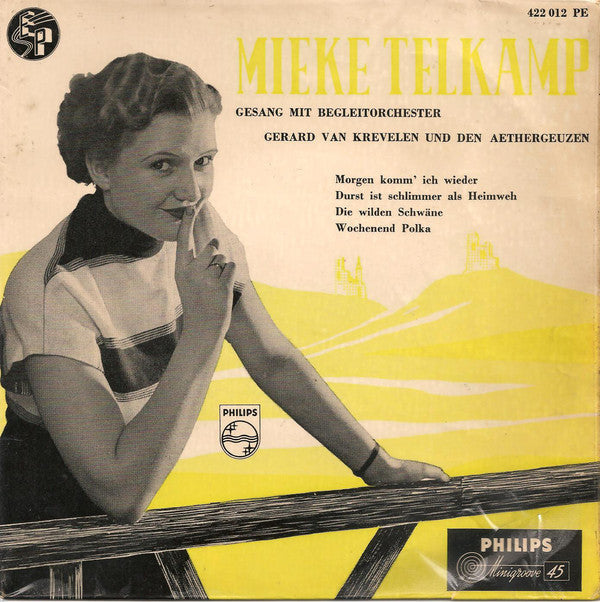 Mieke Telkamp - Morgen Komm' Ich Wieder 33810 Vinyl Singles EP Vinyl Goed / Hoes Goed