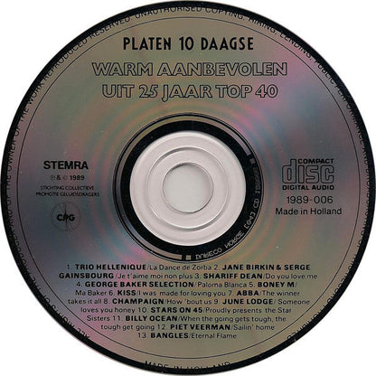 Various - Warm Aanbevolen Uit 25 Jaar Top 40 (CD) 70547 Compact Disc Goede Staat