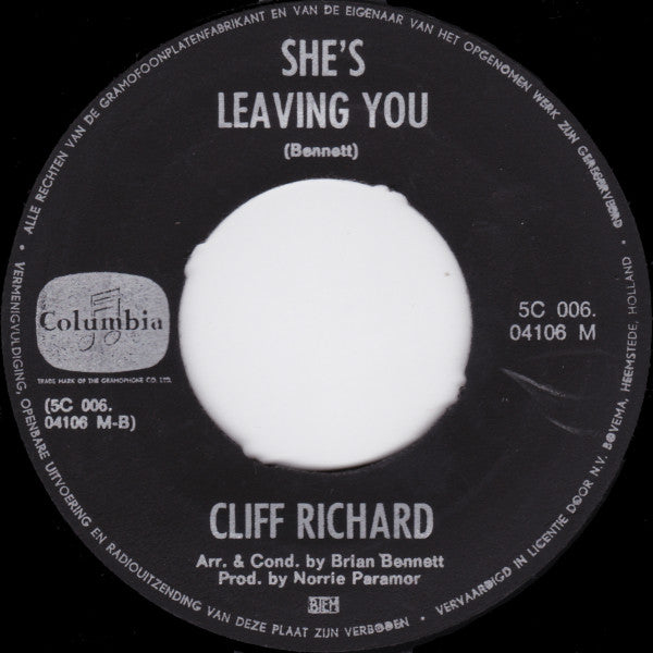 Cliff Richard - Big Ship 42453 Vinyl Singles Vinyl Goed / Hoes Generic