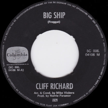 Cliff Richard - Big Ship 42453 Vinyl Singles Vinyl Goed / Hoes Generic