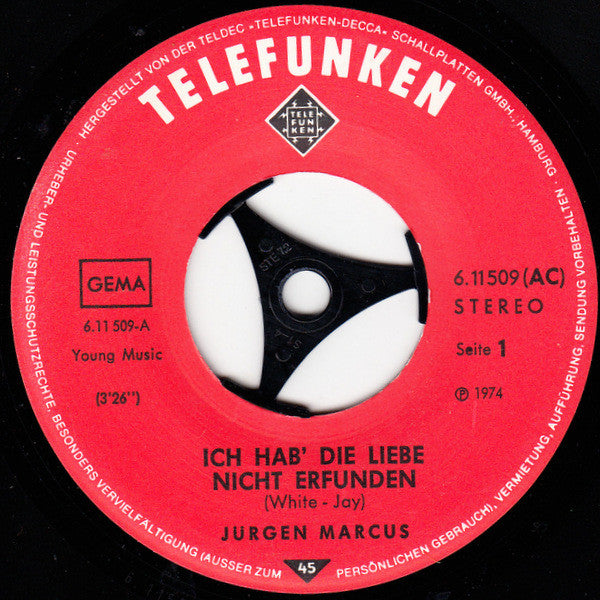 Jürgen Marcus - Ich Hab' Die Liebe Nicht Erfunden 36103
