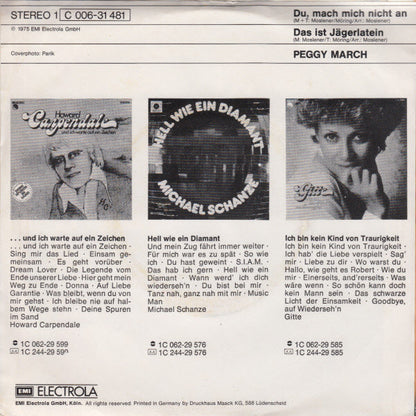 Peggy March - Du, Mach Mich Nicht An 41204 Vinyl Singles Vinyl Goed / Hoes Sticker