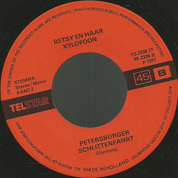 Betsy En Haar Xylofoon - Circus Renz 41594 Vinyl Singles Toevoegen Vinyl Goed / Hoes Generic