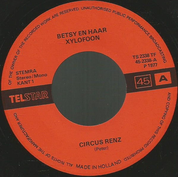 Betsy En Haar Xylofoon - Circus Renz 41594 Vinyl Singles Toevoegen Vinyl Goed / Hoes Generic