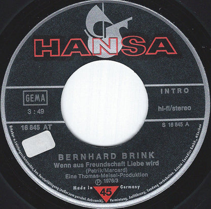 Bernhard Brink - Wenn Aus Freundschaft Liebe Wird 31246