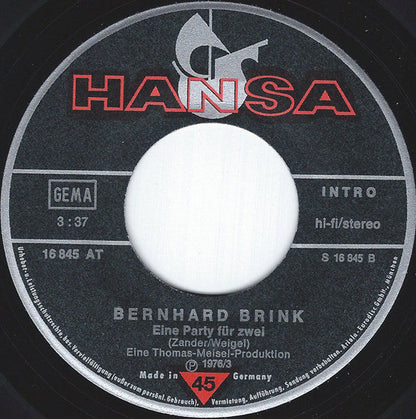 Bernhard Brink - Wenn Aus Freundschaft Liebe Wird 31246