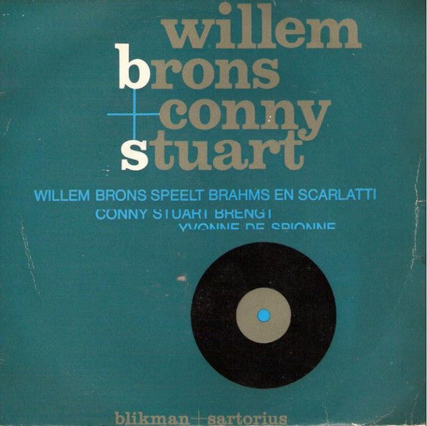Willem Brons + Conny Stuart - Speelt Brahms En Scarlatti 41048 Vinyl Singles Vinyl Goed / Hoes Goed
