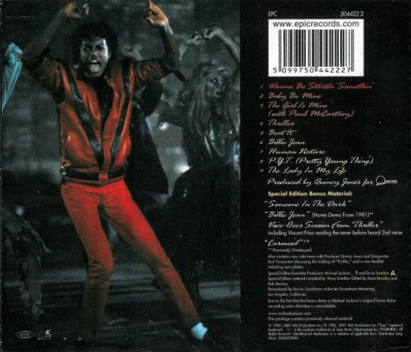 Michael Jackson - Thriller (CD) 70271 Compact Disc /   