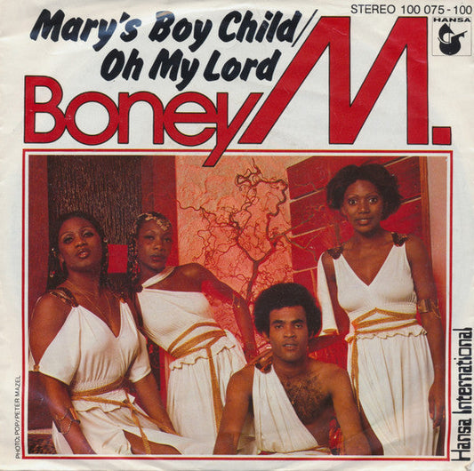 Boney M. - Mary's Boy Child 12222 Vinyl Singles Vinyl Zeer Goed / Hoesje Goed "VINYLSINGLES.NL"