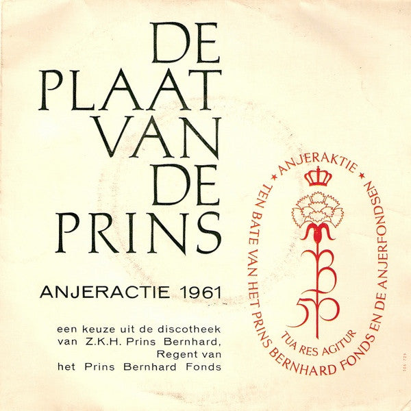 Seine Königliche Hoheit Prinz Bernhard, Verschiedene - Der Teller des Prinzen - Nelkenkampagne 1961 03853