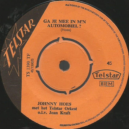 Johnny Hoes - Had Ik Maar Naar Moeder Geluisterd 41611 Vinyl Singles Vinyl Goed / Hoes Generic