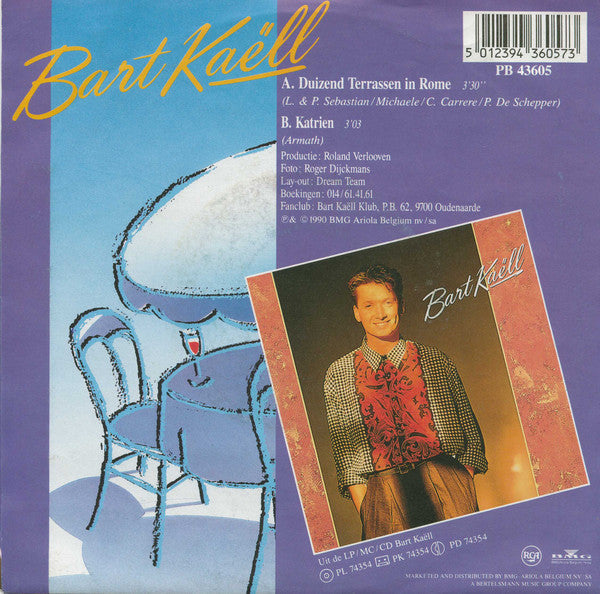 Bart Kaëll - Duizend Terrassen In Rome 37064 Vinyl Singles Vinyl Goed / Hoes Goed