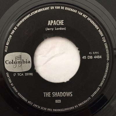 Shadows - Apache 42462 Vinyl Singles Vinyl Goed / Hoes Generic
