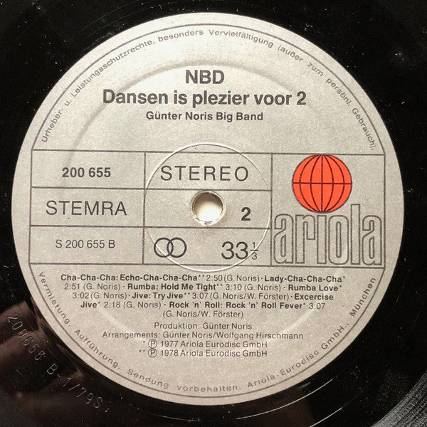 Günter Noris Big Band - NBD - Dansen Is Plezier Voor 2 (LP) 42535 Vinyl LP JUKEBOXSINGLES.NL   