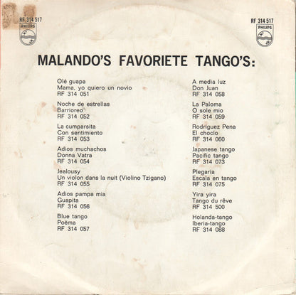 Malando und sein Tango-Orchester – Unter Mutters Parapluie 18701