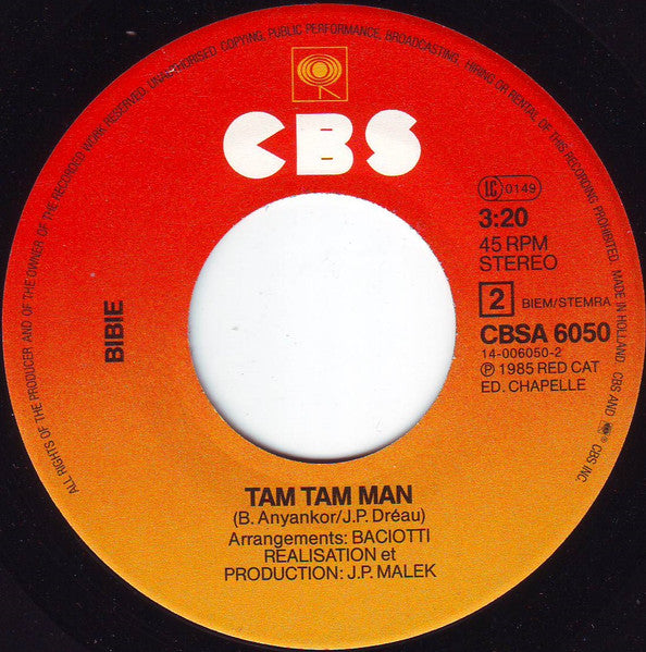 Bibie - Tout Doucement 19084 Vinyl Singles Vinyl Goed / Hoes Goed