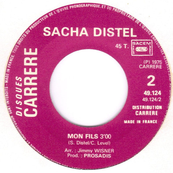 Sacha Distel - Vite, Chérie, Vite 30944