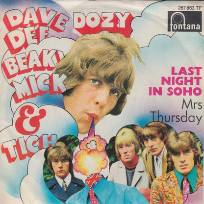 Dave Dee, Dozy, Beaky, Mick & Tich - Last Night In Soho 38809b Vinyl Singles Vinyl Goed / Hoes Redelijk