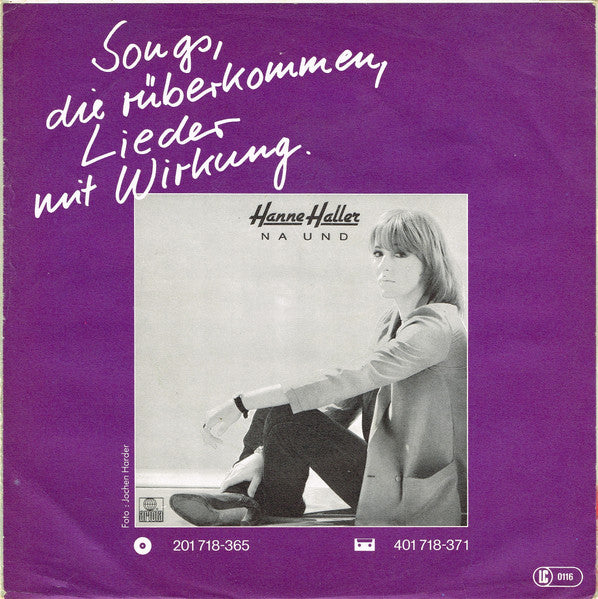 Hanne Haller - Samstag Abend Vinyl Singles Vinyl Zeer Goed / Hoesje Goed "VINYLSINGLES.NL"