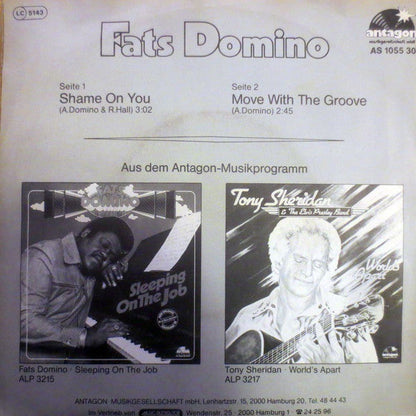 Fats Domino - Shame On You 42512 Vinyl Singles Vinyl Goed / Hoes Goed