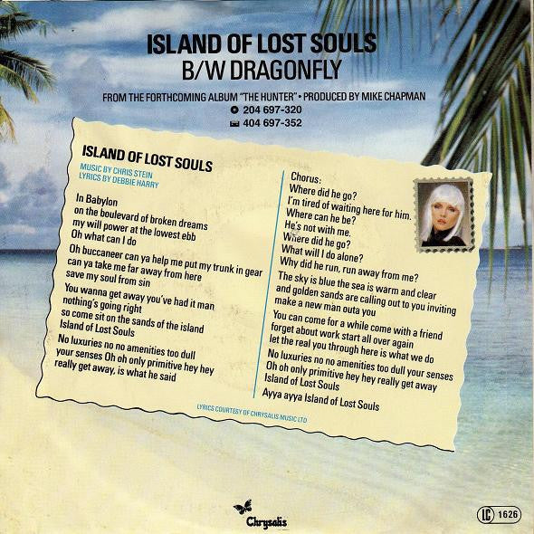 Blondie - Island Of Lost Souls 40885 Vinyl Singles Vinyl Zeer Goed / Hoesje Goed "VINYLSINGLES.NL"