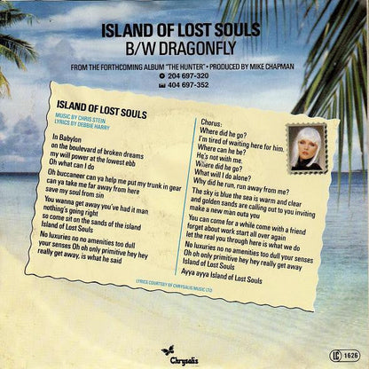Blondie - Island Of Lost Souls 40885 Vinyl Singles Vinyl Zeer Goed / Hoesje Goed "VINYLSINGLES.NL"