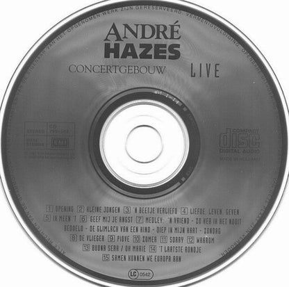 André Hazes - Concertgebouw Live (CD) 70495 Compact Disc Goede Staat