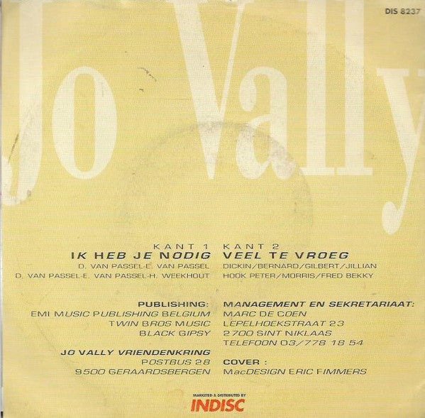 Jo Vally - Ich brauche dich 33424