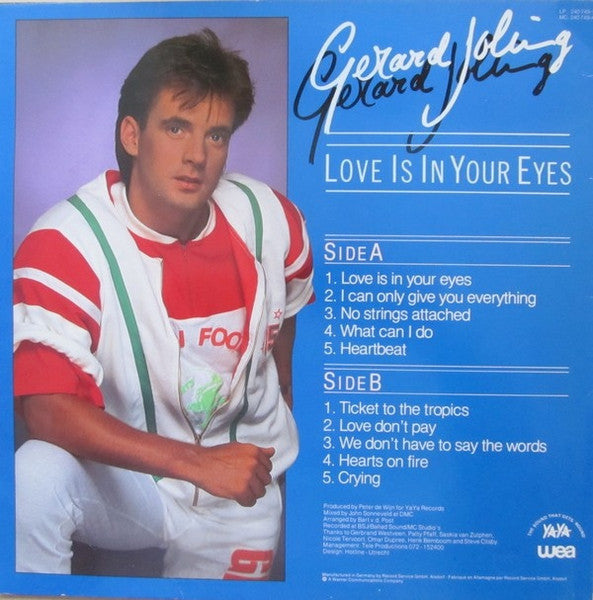Gerard Joling - Love Is In Your Eyes (LP) 52122 Vinyl LP Vinyl Goed / Hoes Goed