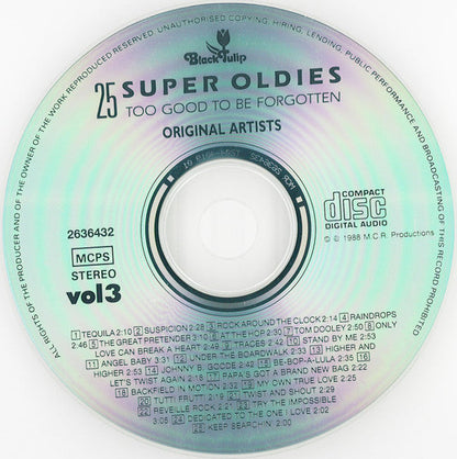 Various - 25 Super Oldies Vol. 3 - Too Good To Be Forgotten (CD) 70539 Compact Disc Goede Staat