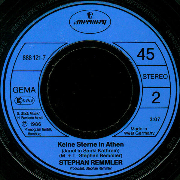Stephan Remmler - Keine Sterne In Athen 40995