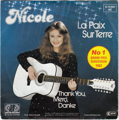 Nicole - La Paix Sur Terre 40369 Vinyl Singles Vinyl Goed / Hoes Goed
