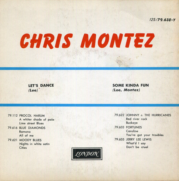 Chris Montez - Let's Dance Vinyl Singles Vinyl Zeer Goed / Hoesje Goed "VINYLSINGLES.NL"