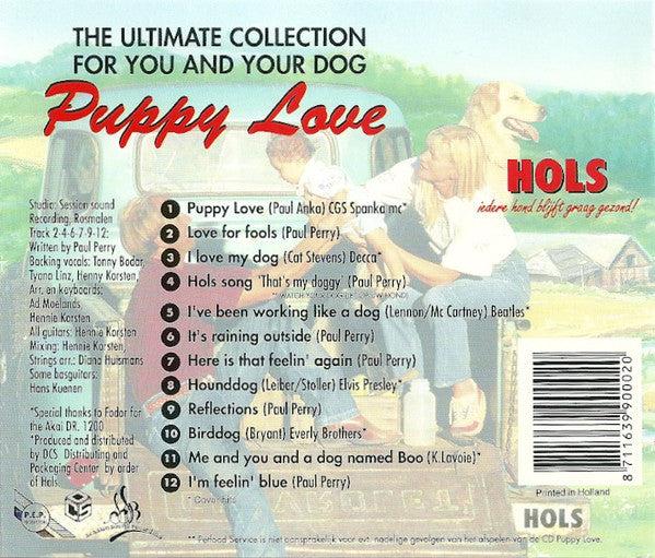 Paul Perry - Puppy Love (The Ultimate Collection For You And Your Dog) (CD) 70805 Compact Disc Goede Staat