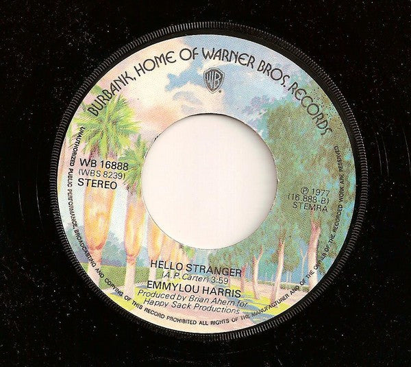 Emmylou Harris - (You Never Can Tell) C'est La Vie Vinyl Singles Vinyl Zeer Goed / Hoesje Generic "VINYLSINGLES.NL"