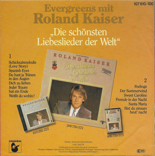Roland Kaiser - Hier Fing Alles An 39552 Vinyl Singles Vinyl Goed / Hoes Goed