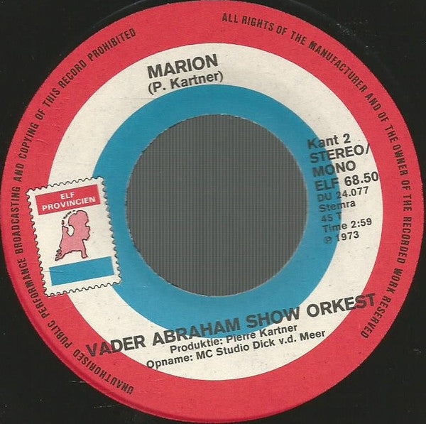 Vader Abraham Show Orkest - Ay-Ay-Ay Don José 42596 Vinyl Singles Vinyl Goed / Hoes Generic