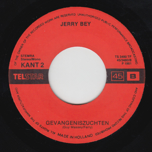 Jerry Bey - Jij Bent Met Goud Niet Te Betalen 34365 Vinyl Singles Goede Staat