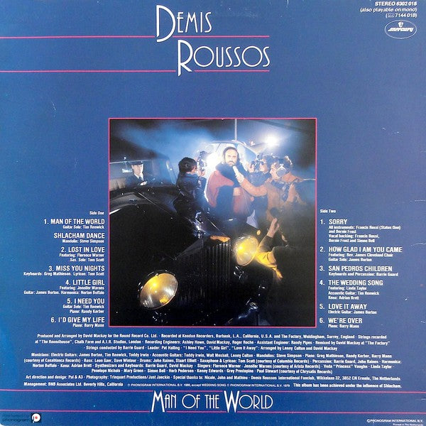 Demis Roussos - Man Of The World (LP) 51167 Vinyl LP Vinyl Zeer Goed / Hoesje Goed "VINYLSINGLES.NL"