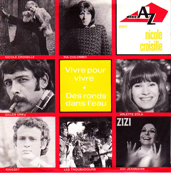 Nicole Croisille - Vivre Pour Vivre 08424 Vinyl Singles Vinyl Goed / Hoes Goed