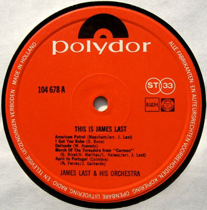 James Last - This Is James Last (LP) 40797 Vinyl LP JUKEBOXSINGLES.NL   