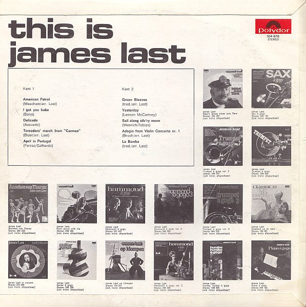 James Last - This Is James Last (LP) 40797 Vinyl LP JUKEBOXSINGLES.NL   